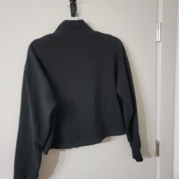 Outdoor Voices Women's Black Cropped Half-Zip Pullover Size L - Picture 8 of 8